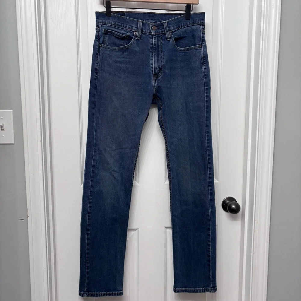 Dark Wash Straight Jeans | Levi’s 505 31x32 - Picture 11 of 11